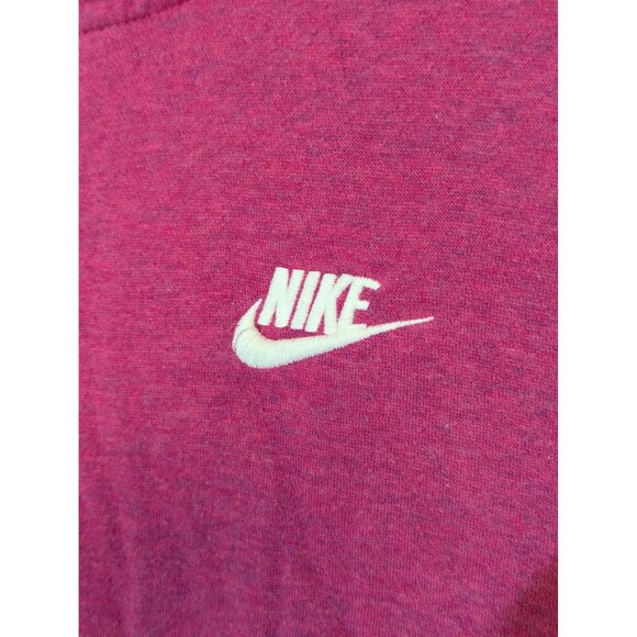 Nike Women's Medium Pink Pullover Hoodie With Kangaroo Pocket & Drawstring Cowl - Picture 2 of 5